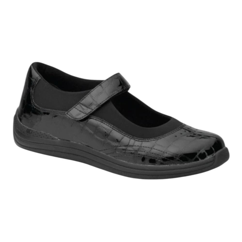 Drew Rose Black Patent Leather Mary Jane Shoes Size 10.5 Orthopedic Comfort Shoe
